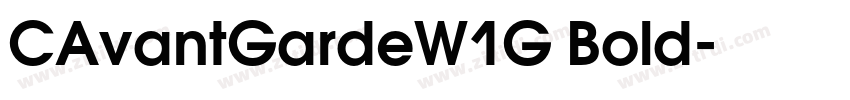CAvantGardeW1G Bold字体转换